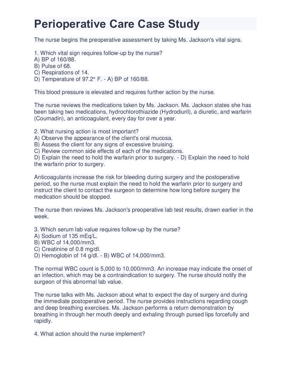 Preview image for Perioperative Care Case Study